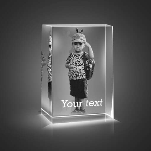 Personalized Childrens Day 3D Crystal 6x4x4 2