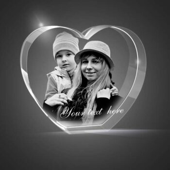 Personalized Mothers day gift 3D Crystal Heart | Mother's day special | Womens Day 7