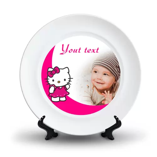 Personalized birthday gifts Ceramic Photo Plate Design 8 1