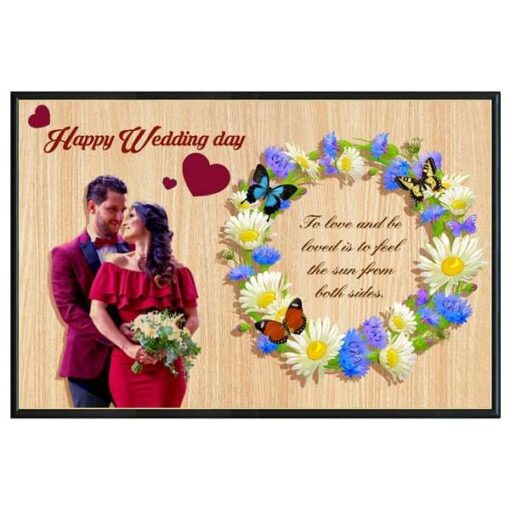 Personalized Valentines day Gift | Photo Print on Wood | Photo frame Design 1 2