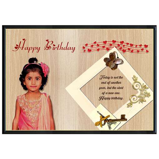 Personalized Birthday day Gift | Photo Print on Wood | Photo frame Design 9 1