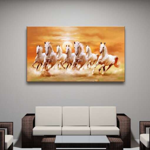 Personalized Landscape Canvas Photo Print | Seven Horse Wall Decor 1