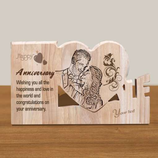Personalized Wooden Engraving Photo Frame & Plaques Design 5 1
