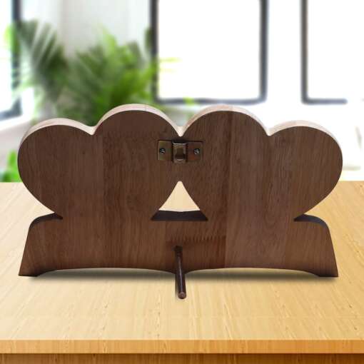 Personalized Wooden Engraving Photo Frame & Plaques Double Heart Design 9 4