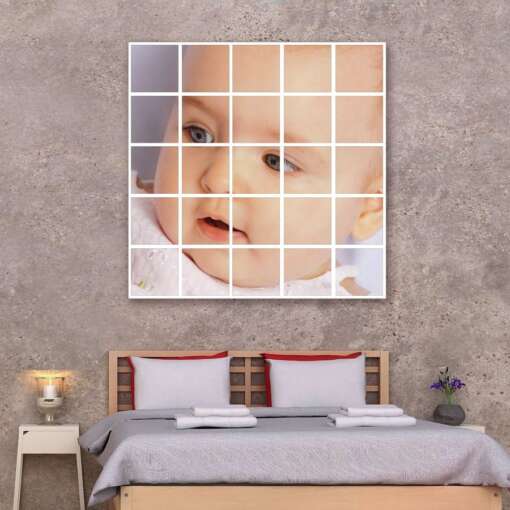 Personalized canvas photo mosaic 5x5 1