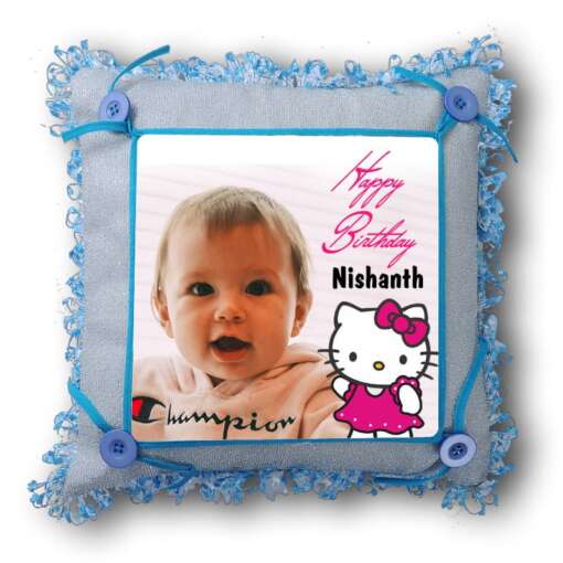 Personalized birthday baby Photo Pillow 1