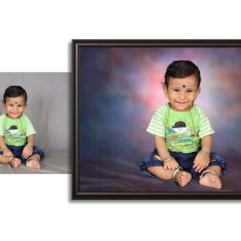 Personalized Restoration Photo Print With Background Change 4
