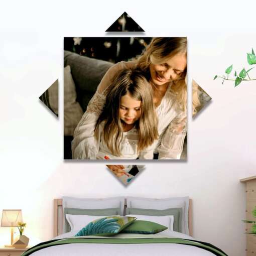 Personalized Split Photo Canvas Abstract Design 15 | Women's Day 1