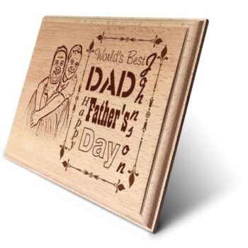 Personalized Wooden Photo Art Frame | Wooden Gifts | Happy Father's day Design 6 8