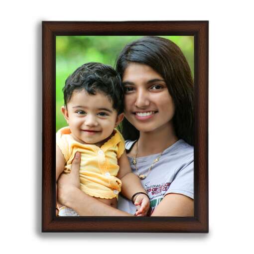 Personalized Light Brown Synthetic Photo Frame Design 11 1