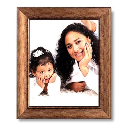 Personalized Light Brown Synthetic Photo Frame Design 2 1