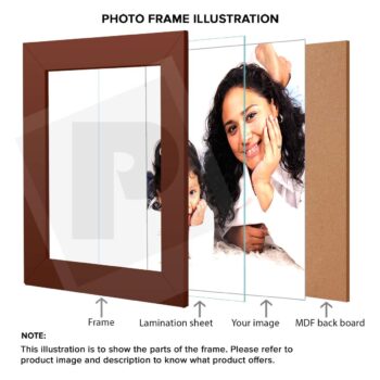 Personalized White Synthetic Photo Frame Design 17 9