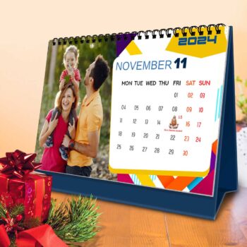 2024 Personalized Desktop Calendar | Table top Photo Calendar | 9 x 6 Inches Horizontal Design 05 27