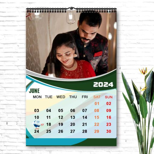 2024 Personalized Wall Calendar | 12 Pages Photo Calendar | 12×18 Inch Design 9 9