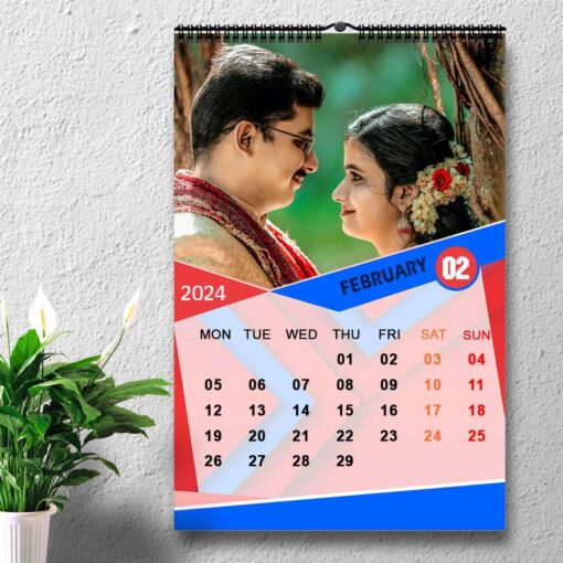2024 Personalized Wall Calendar | 12 Pages Photo Calendar | 12×18 Inch Design 8 3