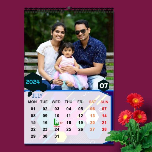 2024 Personalized Wall Calendar | 12 Pages Photo Calendar | 12×18 Inch Design 6 8