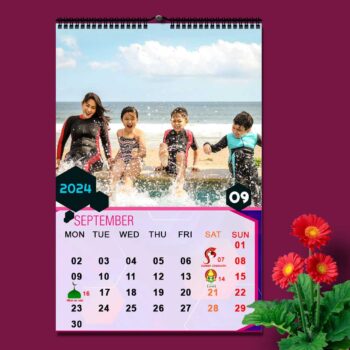 2024 Personalized Wall Calendar | 12 Pages Photo Calendar | 12×18 Inch Design 6 23