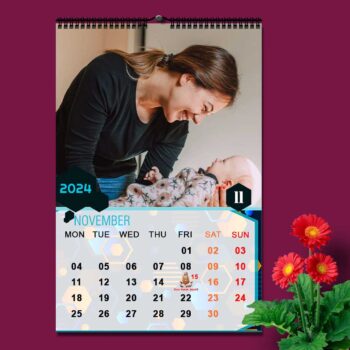 2024 Personalized Wall Calendar | 12 Pages Photo Calendar | 12×18 Inch Design 6 25