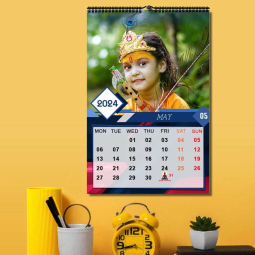 2024 Personalized Wall Calendar | 12 Pages Photo Calendar | 12×18 Inch Design 4 6