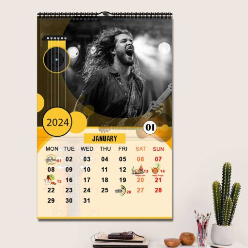 2024 Personalized Wall Calendar | 12 Pages Photo Calendar | 12×18 Inch Design 3 1