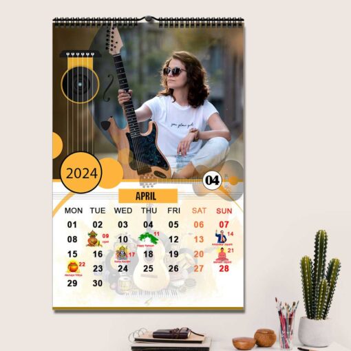 2024 Personalized Wall Calendar | 12 Pages Photo Calendar | 12×18 Inch Design 3 5