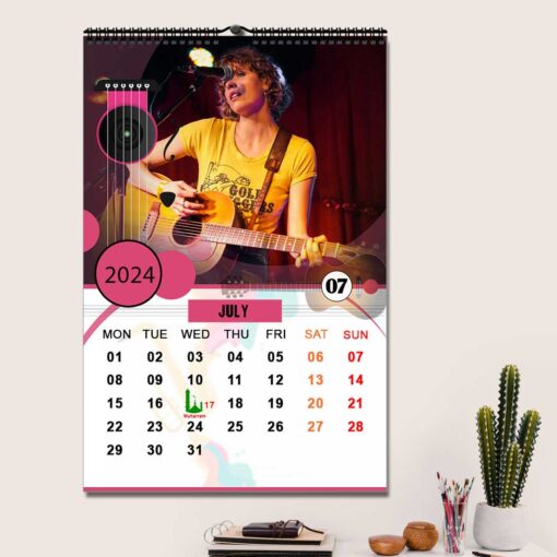 2024 Personalized Wall Calendar | 12 Pages Photo Calendar | 12×18 Inch Design 3 8