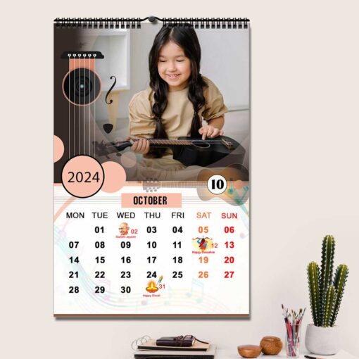 2024 Personalized Wall Calendar | 12 Pages Photo Calendar | 12×18 Inch Design 3 11