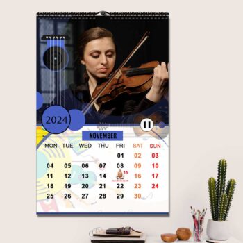 2024 Personalized Wall Calendar | 12 Pages Photo Calendar | 12×18 Inch Design 3 25