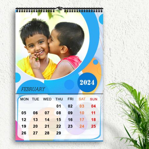 2024 Personalized Wall Calendar | 12 Pages Photo Calendar | 12×18 Inch Design 1 3