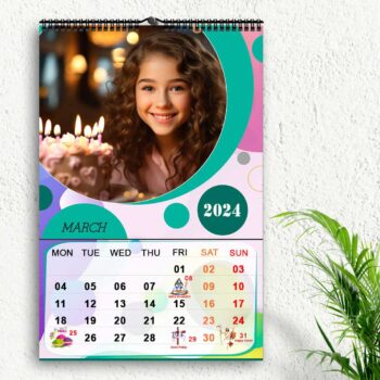 2024 Personalized Wall Calendar | 12 Pages Photo Calendar | 12×18 Inch Design 1 17