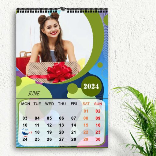 2024 Personalized Wall Calendar | 12 Pages Photo Calendar | 12×18 Inch Design 1 7