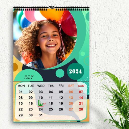 2024 Personalized Wall Calendar | 12 Pages Photo Calendar | 12×18 Inch Design 1 8