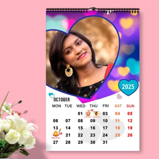 2025 Personalized Wall Calendar | 12 Pages Photo Calendar | 12×18 Inch Design 5 - Image 12