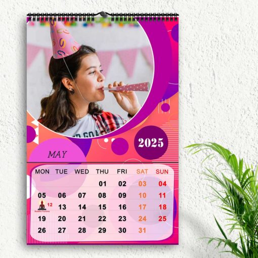 2025 Personalized Wall Calendar | 12 Pages Photo Calendar | 12×18 Inch Design 1 - Image 7