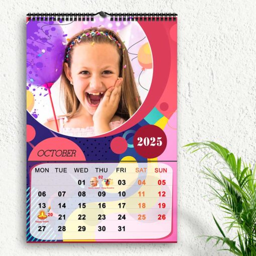 2025 Personalized Wall Calendar | 12 Pages Photo Calendar | 12×18 Inch Design 1 - Image 12