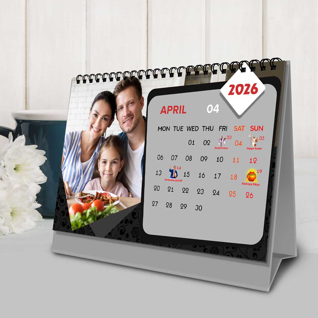 2026 Personalized Desktop Calendar | Table top Photo Calendar | 9 x 6 Inches Horizontal Design 06 6 2026 Personalized Desktop Calendar | Table top Photo Calendar | 9 x 6 Inches Horizontal Design 06 - Image 6
