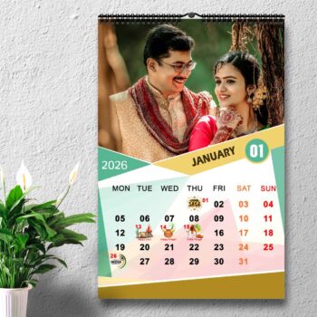 2026 Personalized Wall Calendar | 12 Pages Photo Calendar | 12×18 Inch Design 8
