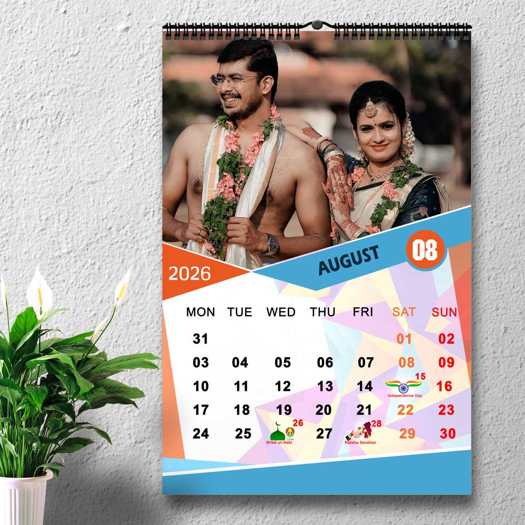 2026 Personalized Wall Calendar | 12 Pages Photo Calendar | 12×18 Inch Design 8 10 2026 Personalized Wall Calendar | 12 Pages Photo Calendar | 12×18 Inch Design 8 - Image 10