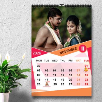 2026 Personalized Wall Calendar | 12 Pages Photo Calendar | 12×18 Inch Design 8 26 2026 Personalized Wall Calendar | 12 Pages Photo Calendar | 12×18 Inch Design 8 12