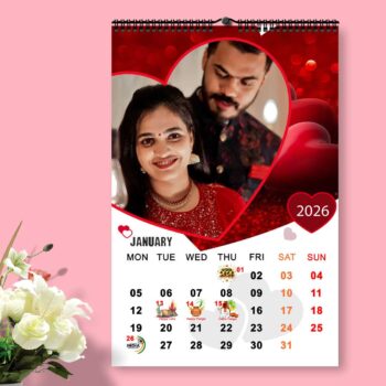 2026 Personalized Wall Calendar | 12 Pages Photo Calendar | 12×18 Inch Design 5