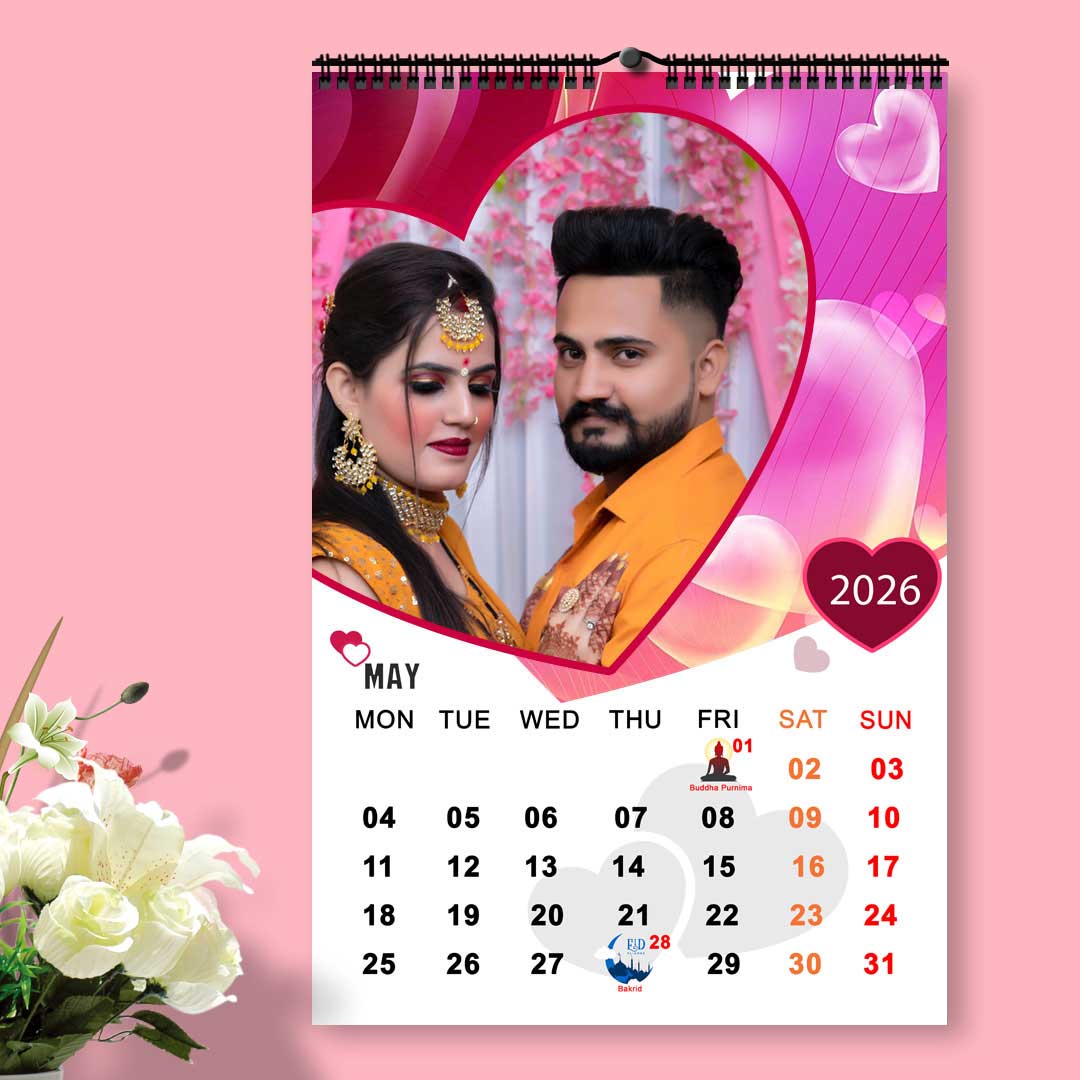 2026 Personalized Wall Calendar | 12 Pages Photo Calendar | 12×18 Inch Design 5 7 2026 Personalized Wall Calendar | 12 Pages Photo Calendar | 12×18 Inch Design 5 - Image 7