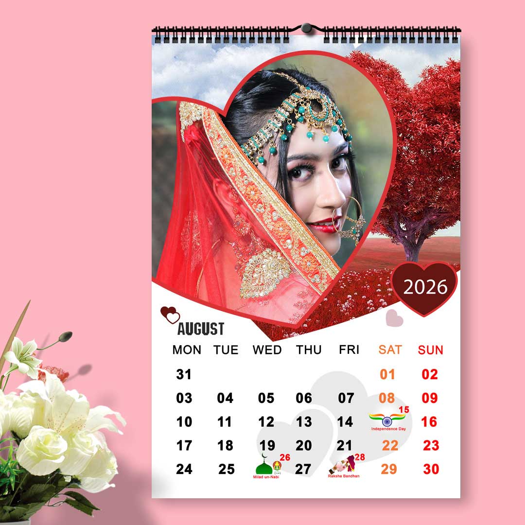 2026 Personalized Wall Calendar | 12 Pages Photo Calendar | 12×18 Inch Design 5 10 2026 Personalized Wall Calendar | 12 Pages Photo Calendar | 12×18 Inch Design 5 - Image 10