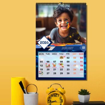 2026 Personalized Wall Calendar | 12 Pages Photo Calendar | 12×18 Inch Design 4