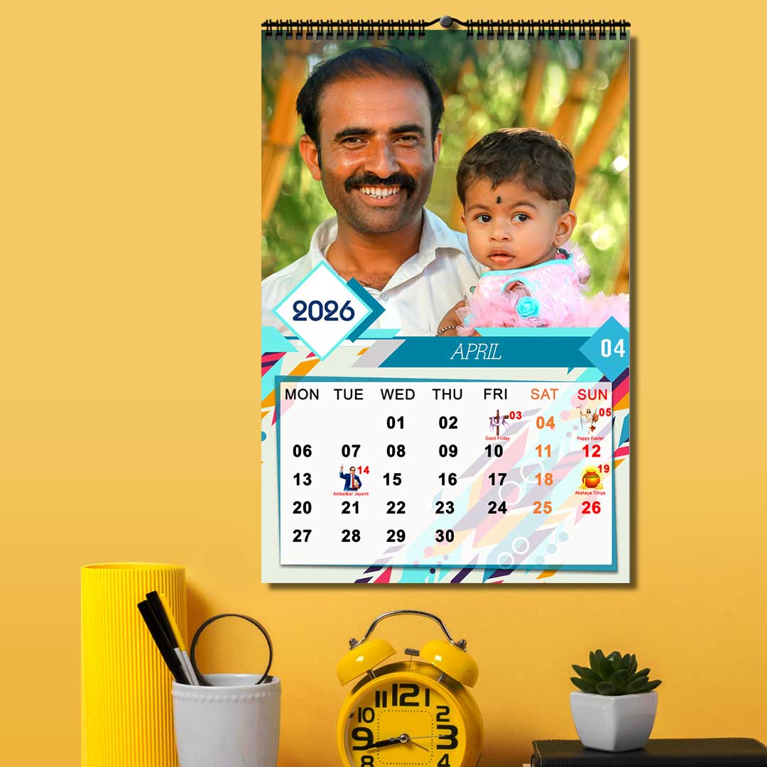 2026 Personalized Wall Calendar | 12 Pages Photo Calendar | 12×18 Inch Design 4 6 2026 Personalized Wall Calendar | 12 Pages Photo Calendar | 12×18 Inch Design 4 - Image 6