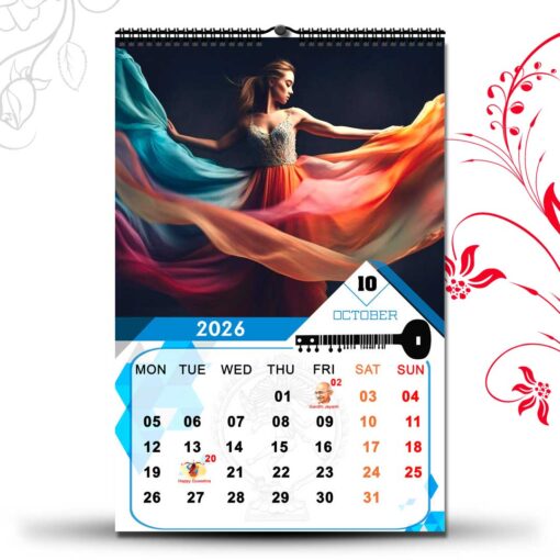 2026 Personalized Wall Calendar | 12 Pages Photo Calendar | 12×18 Inch Design 2 - Image 12