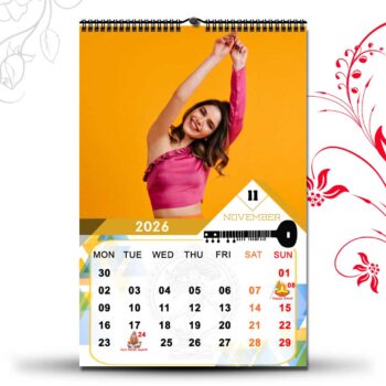 2026 Personalized Wall Calendar | 12 Pages Photo Calendar | 12×18 Inch Design 2 12