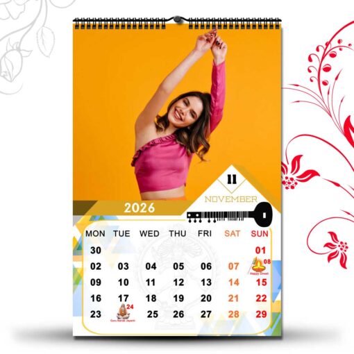 2026 Personalized Wall Calendar | 12 Pages Photo Calendar | 12×18 Inch Design 2 - Image 13