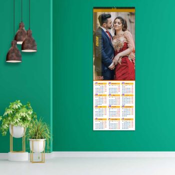 2026 Personalized Poster Calendar | Photo Calendar | 13×38 Inches Design 06-Spiral