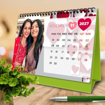 2027 Personalized Desktop Calendar | Table top Photo Calendar | 9 x 6 Inches Horizontal Design 02 - Image 13