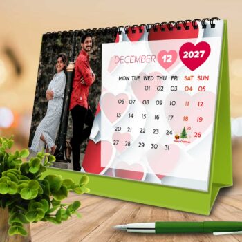 2027 Personalized Desktop Calendar | Table top Photo Calendar | 9 x 6 Inches Horizontal Design 02 - Image 14